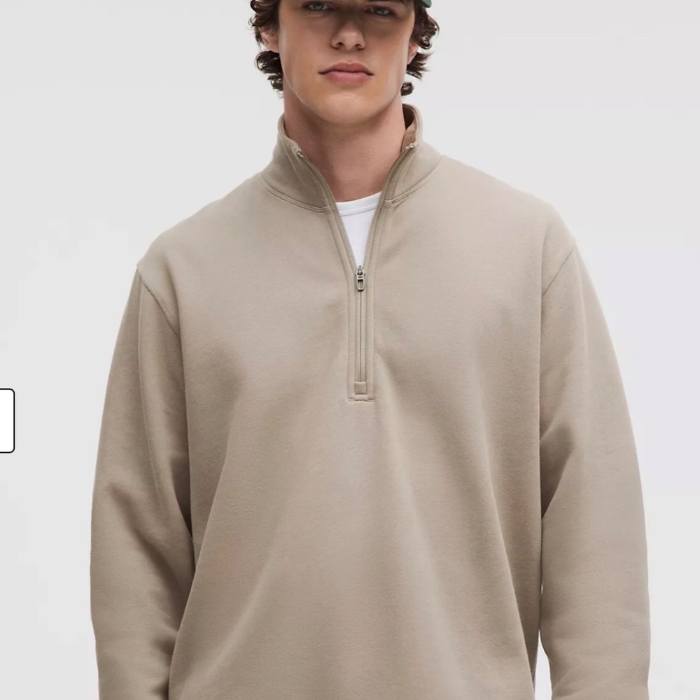 Men's lululemon Steady State Half Zip - Warm Ash Grey